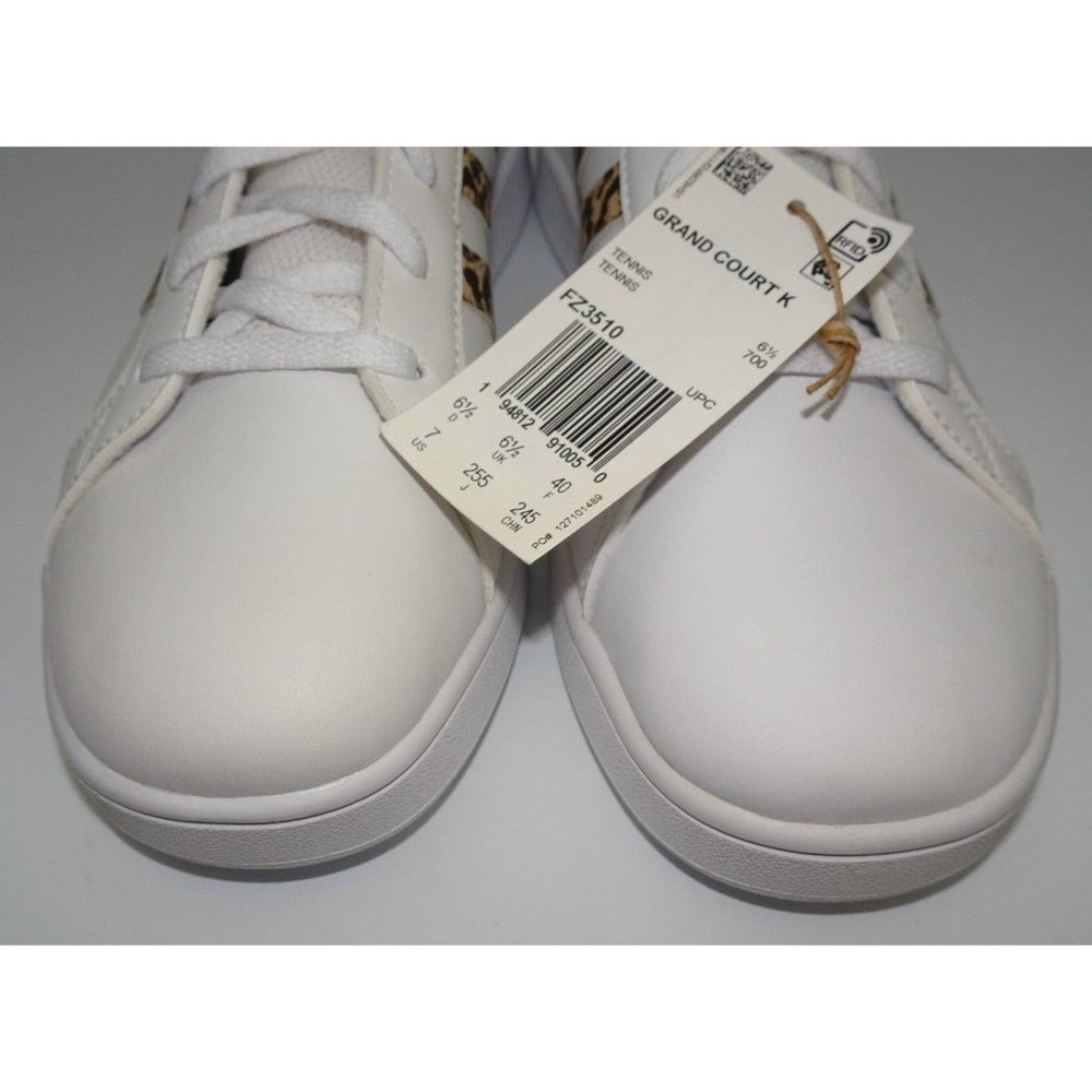 Adidas Unisex- Grand Court Tennis Shoe, Animal Print, Size 7 Big Kid - Picture 7 of 10